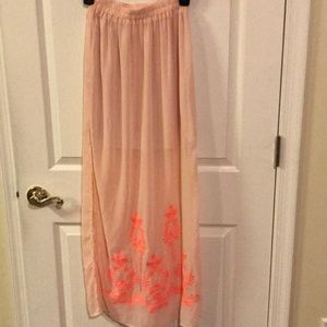 Summery Sheer Maxi Skirt